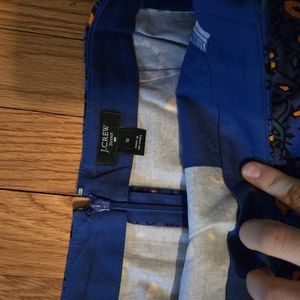 J crew patterned skirt